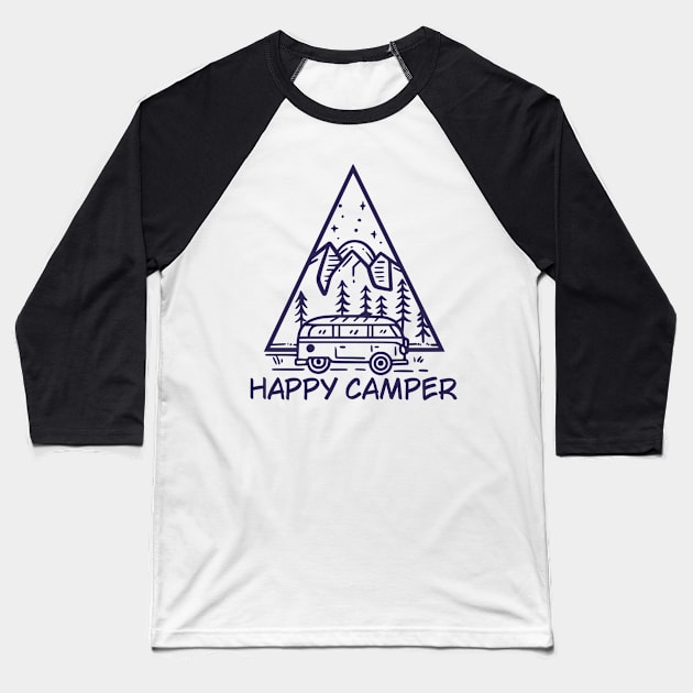 camper life Baseball T-Shirt by graphicganga